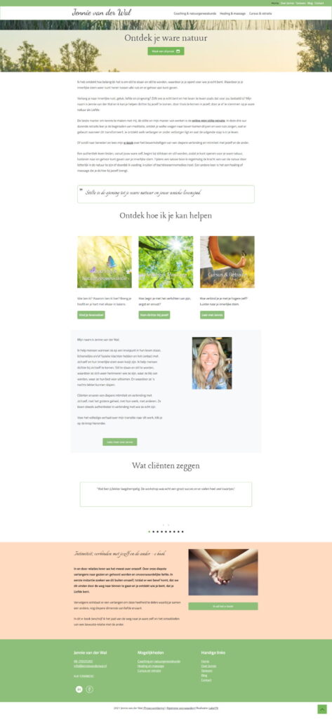 jennievanderwalwebsitescreenshot